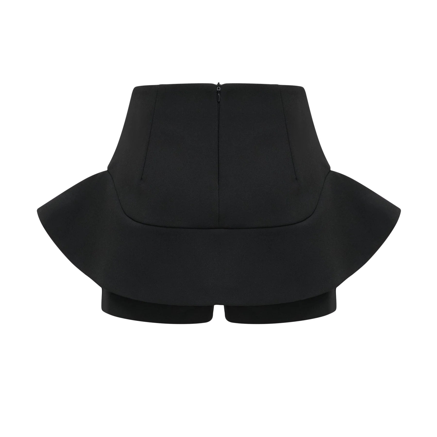 Charlee Stylish Culotte Shorts - Flounce Hem - Layered Design - High Waist - Front Zip Fastening