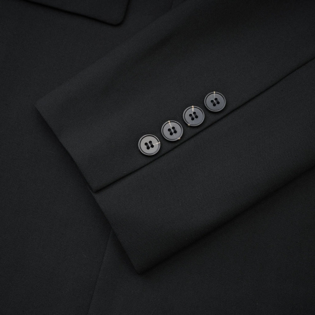 Charlotte Blazer - Wool - Shawl Lapels - Front Button Fastening - Straight Hem