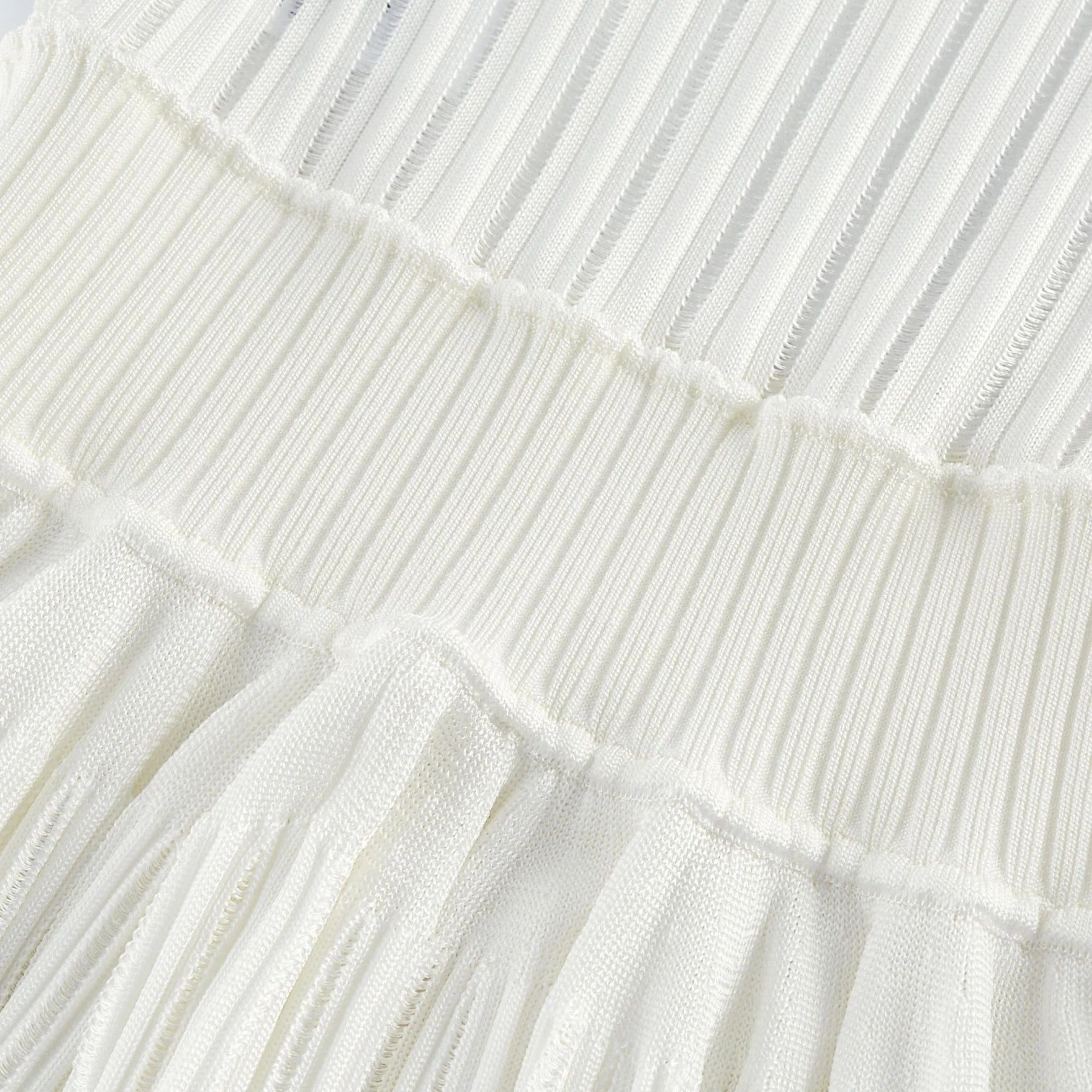 Cherish Mini Dress - U - neck - Sleeveless - Cut - out & Pleated Detailing - Flared Skirt