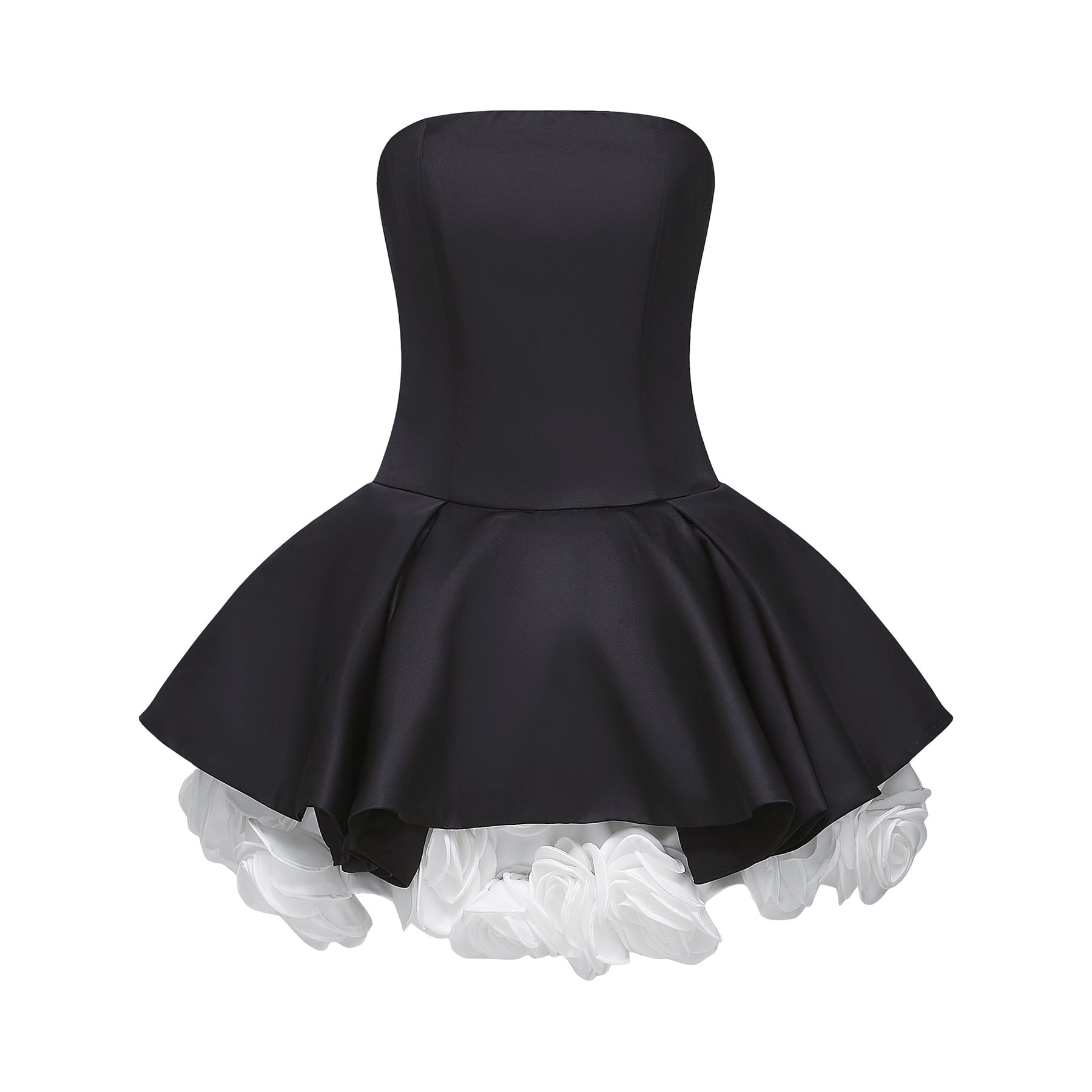 Chiara Mini Dress - Off - Shoulder Style - Sleeveless - Multi - Layered - Fitted Waist