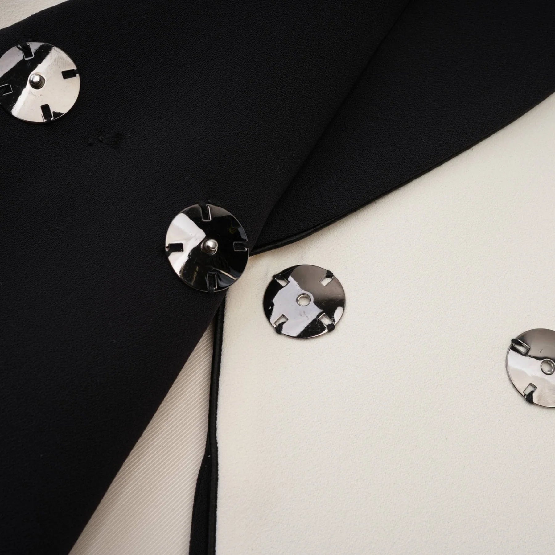 Clarissa Jacket & Skirt - Tonal Lapels - Contrast Colors - Panelled Design - Front Button Detailing