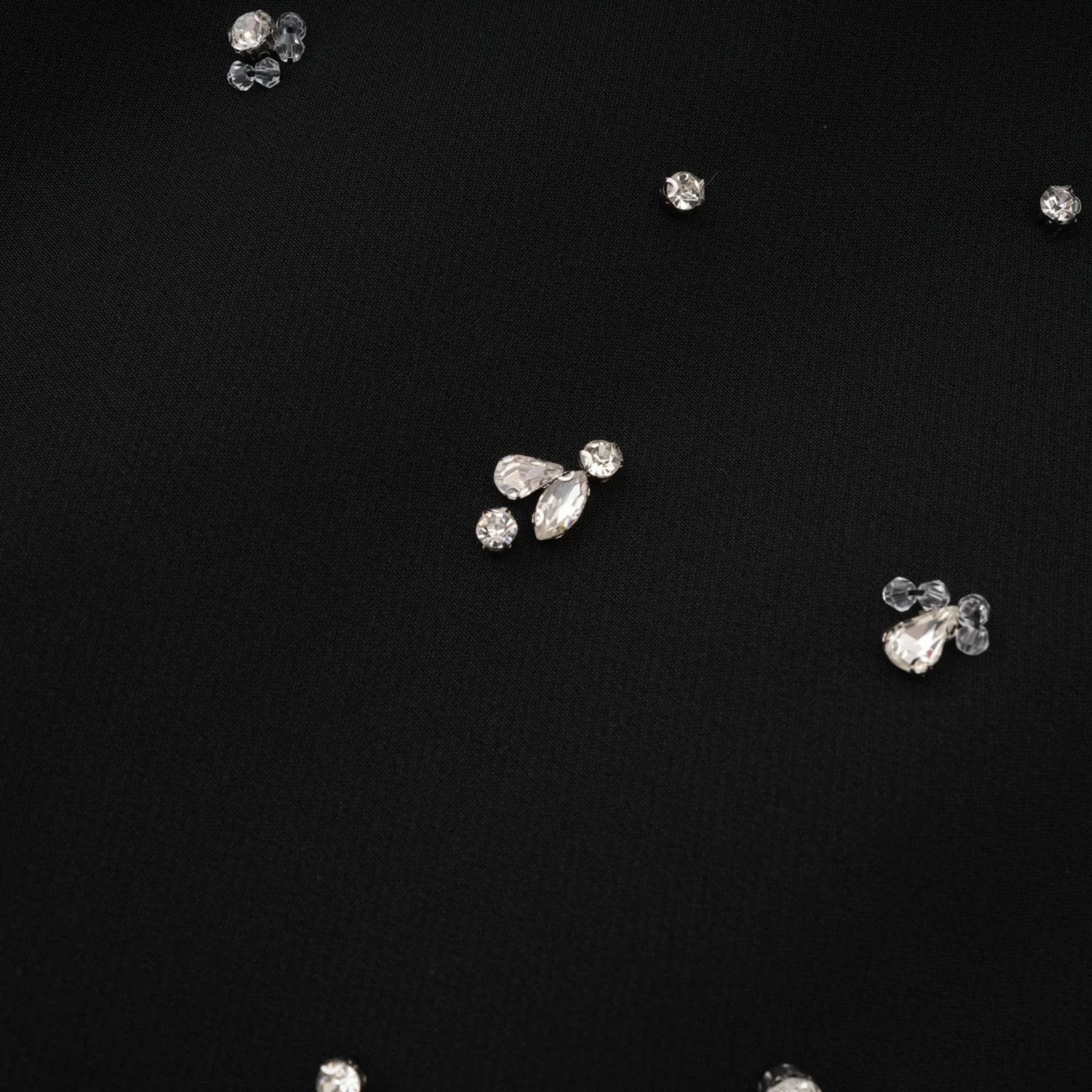 Clarissa Skirt & Top Set - Halterneck Top - Crystal Embellishment - Rear Zip Fastening - Cropped Design