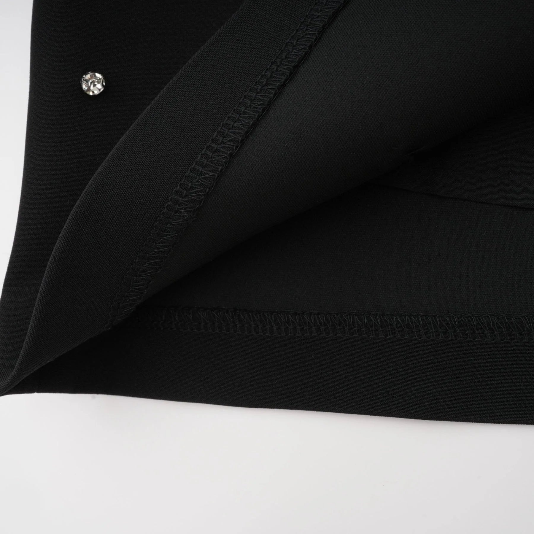 Clarissa Skirt & Top Set - Halterneck Top - Crystal Embellishment - Rear Zip Fastening - Cropped Design