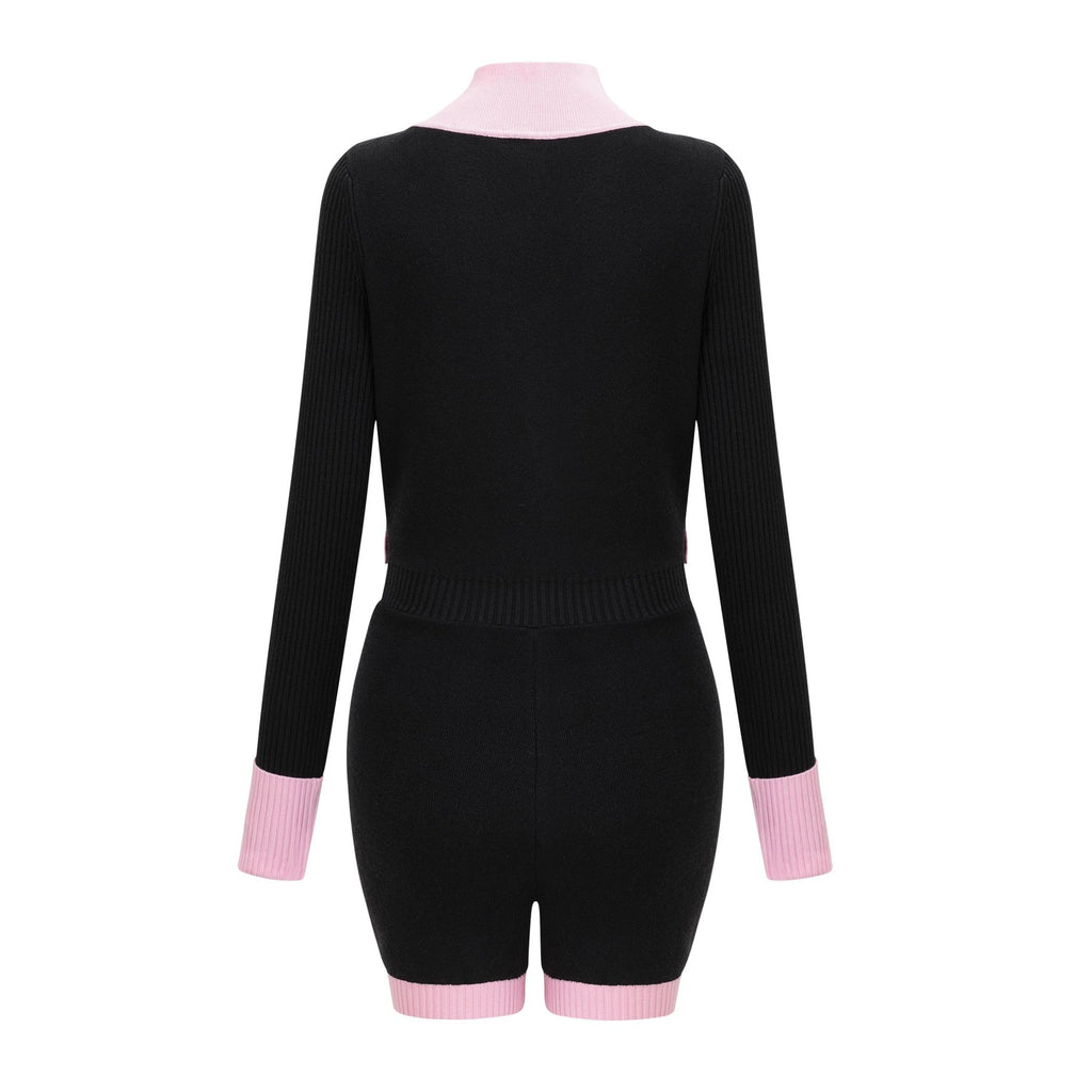 Colette Bodysuit – Knitted Construction – Chest Pockets – Thigh Length