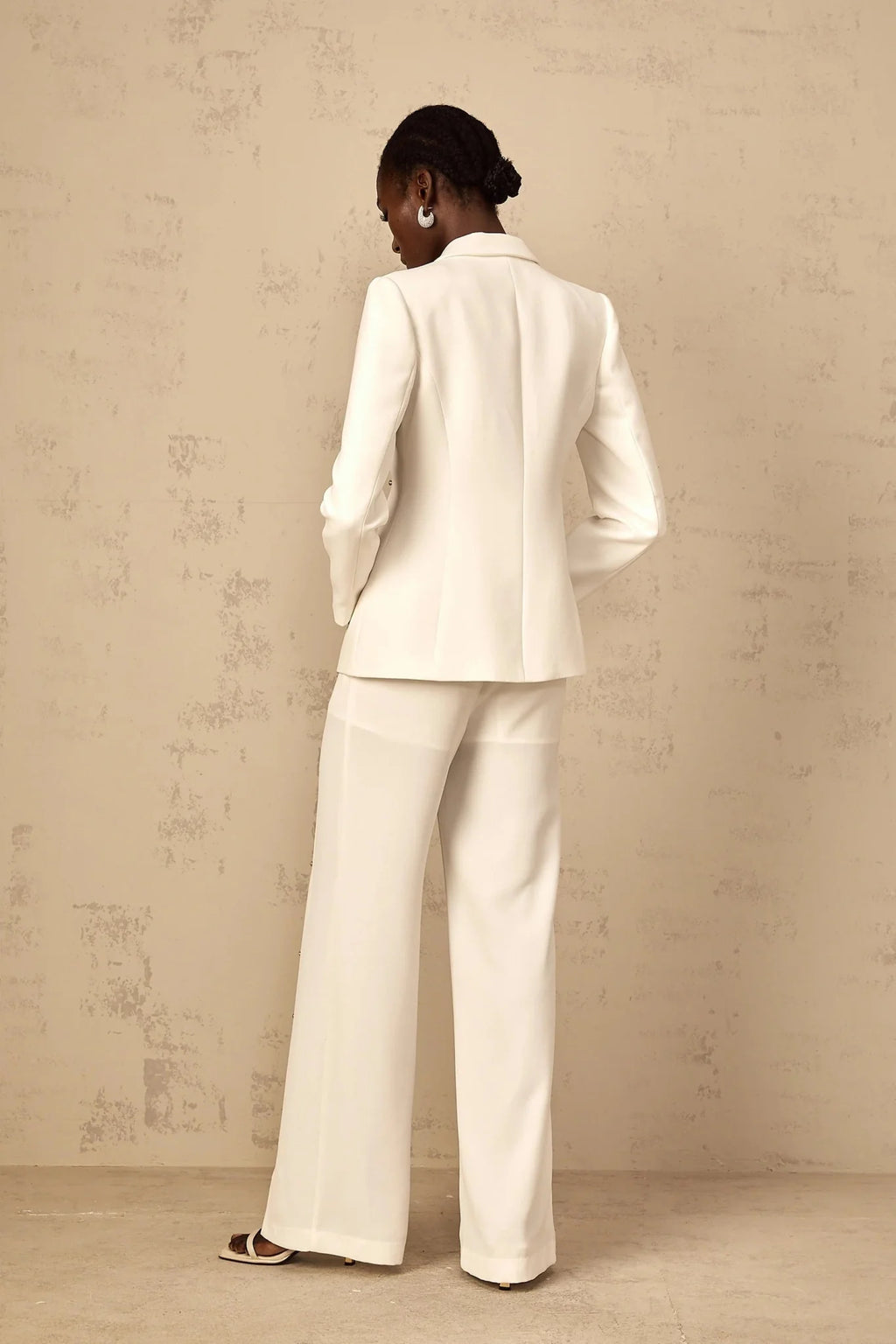 Dallas Blazer & Trousers Set Rhinestone & Wide Leg