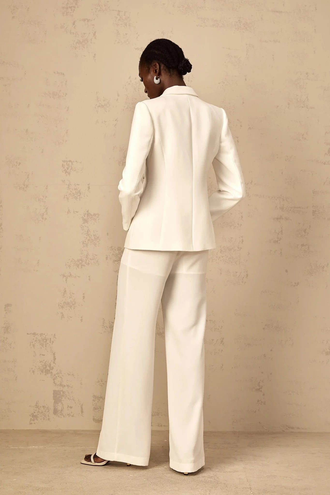 Dallas Blazer & Trousers Set Rhinestone & Wide Leg