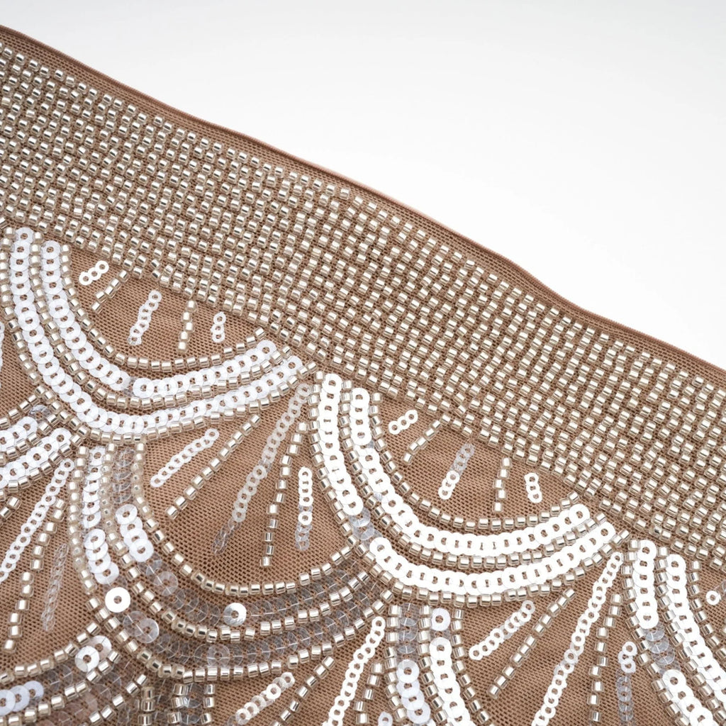 Daniela Mini Dress - Off the Shoulder Style - Bandage Design - Bowknot Detailing - Sequin Embellished