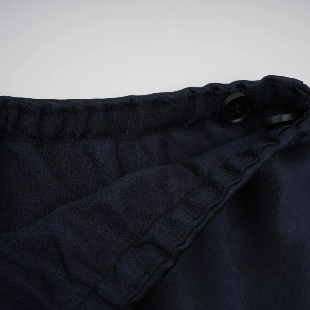 Dayana Maxi Dress Navy Blue Detachable Skirt Crystal Buttons