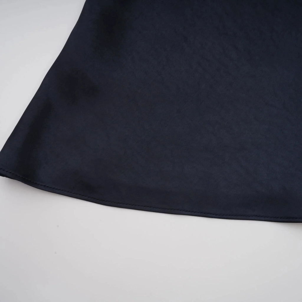Dayana Maxi Dress Navy Blue Detachable Skirt Crystal Buttons