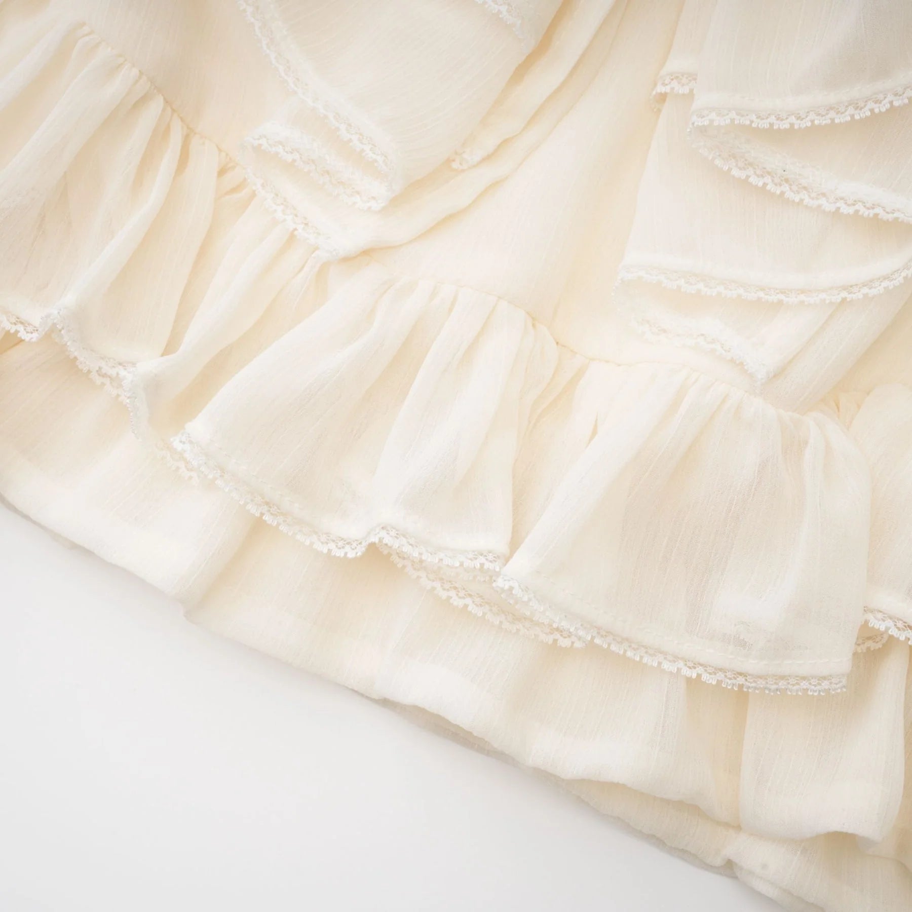 Delilah Top - Long Sleeves - Mock Neck - Ruffled Trim