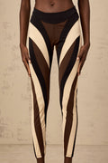 Diane High - Waisted Leggings – Stretch Fit – Color Block – Slim Cut – Panelled – Sporty & Chic – Trendy Athleisure