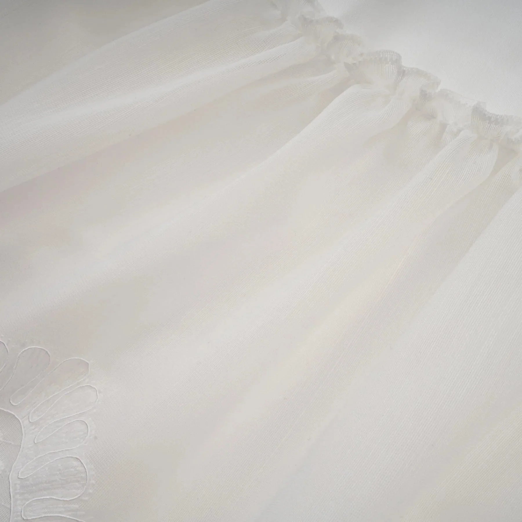 Elena Mini Dress White Guipure Lace Tiered Ruffles & Sweetheart Hem