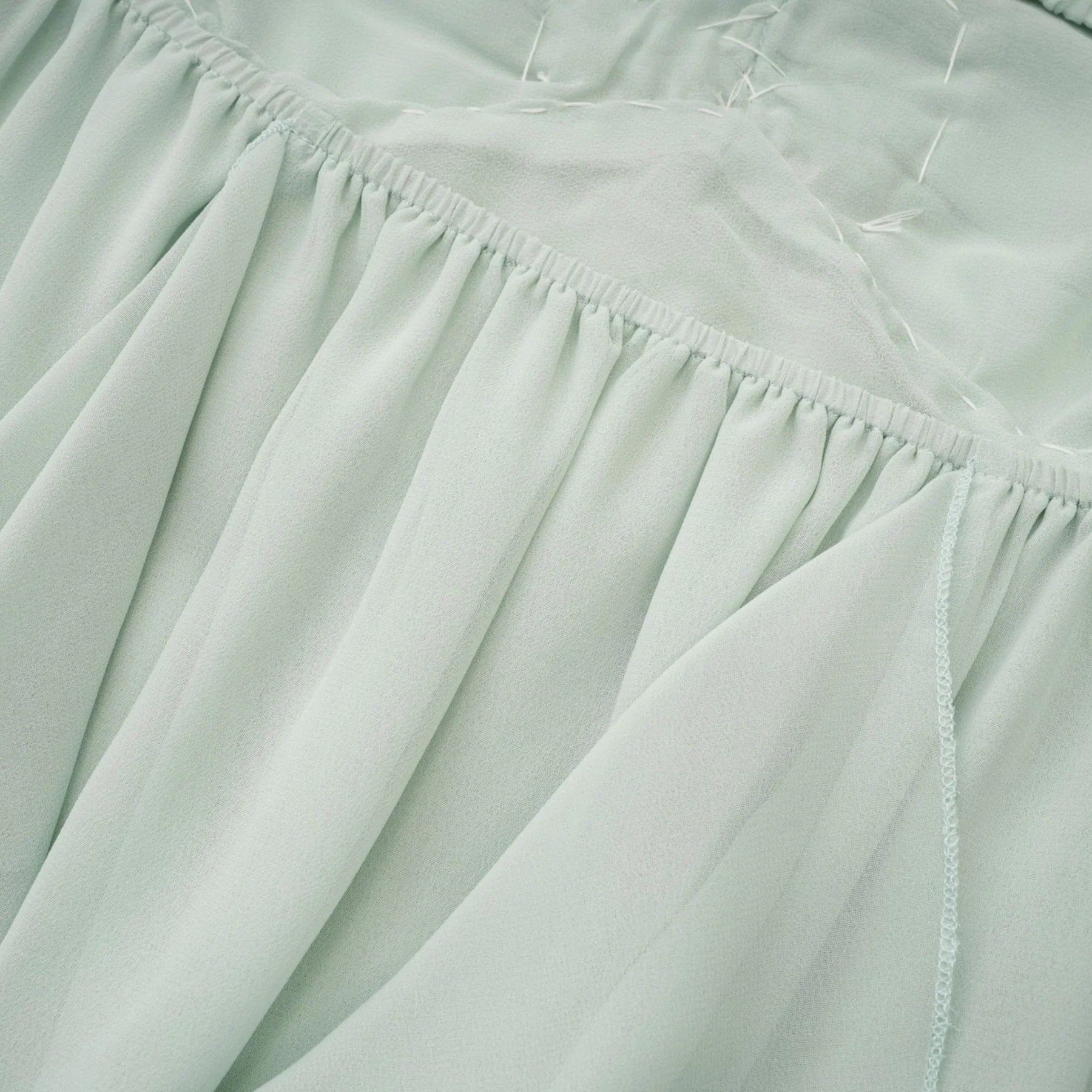 Eleonora Midi Dress - Halterneck Neckline - Sleeveless - Pleated Skirt - Ruffled Detailing