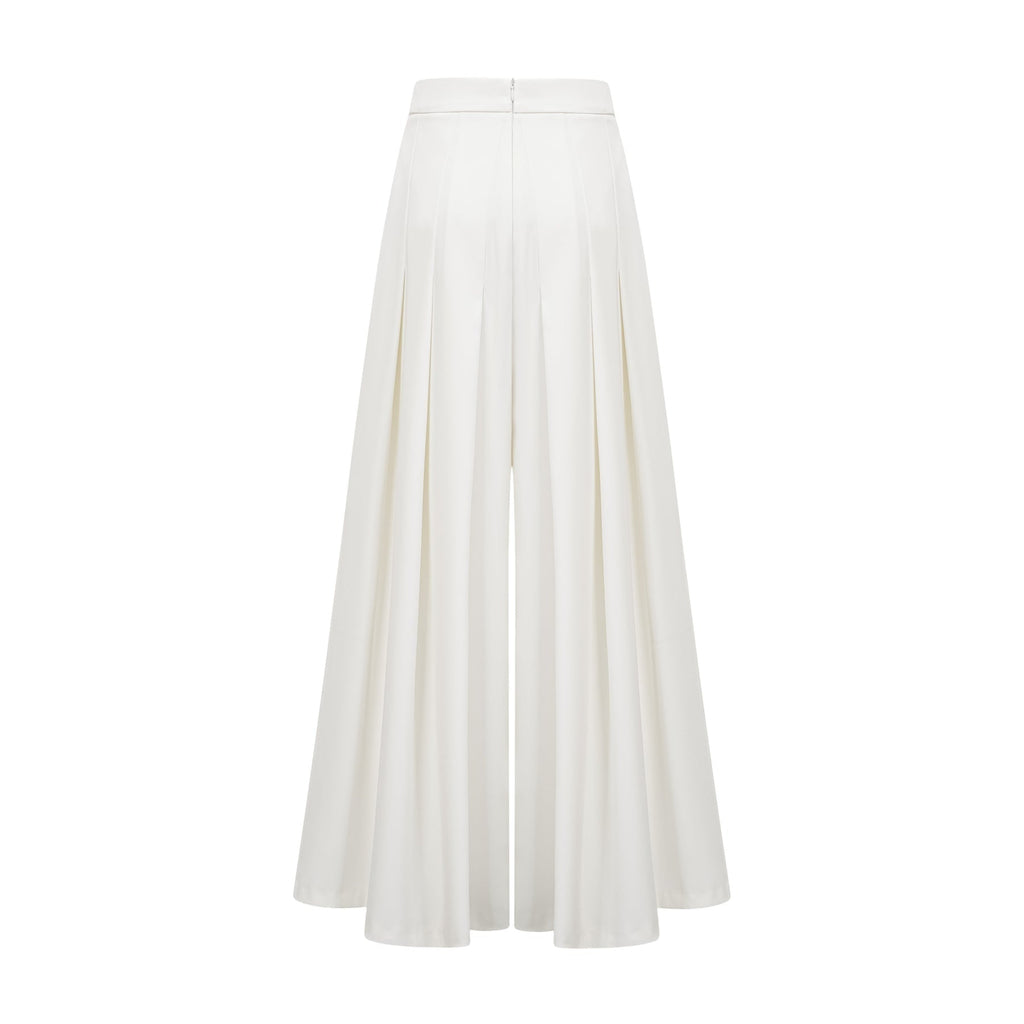 Elisabetta Top & Trousers - One - shoulder design - Smocked design - Asymmetric hem - Pleat detailing