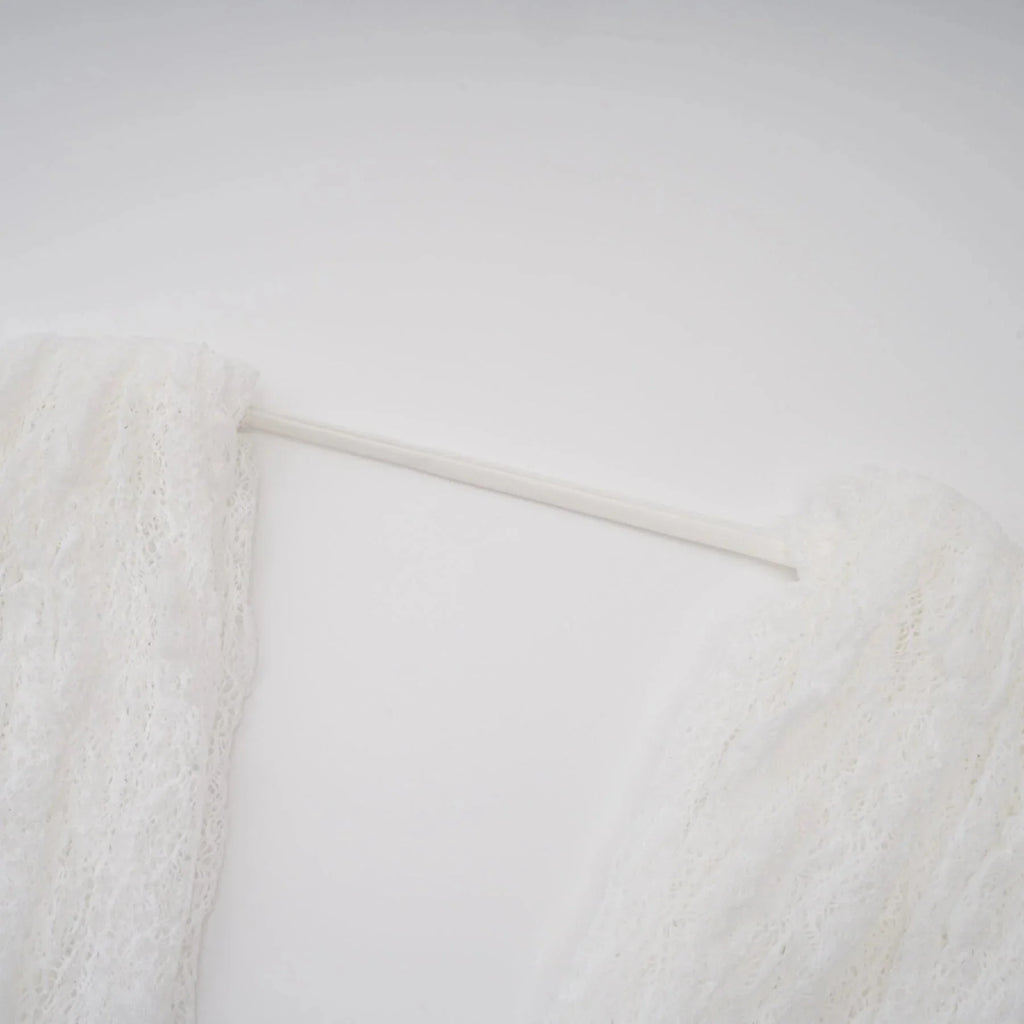 Emery Dress Set with Textured Layers in White