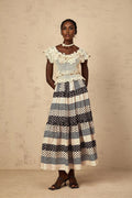 Emilee Top Beaded Crochet 3D - Petal Cut - Out & Bead Embellishment