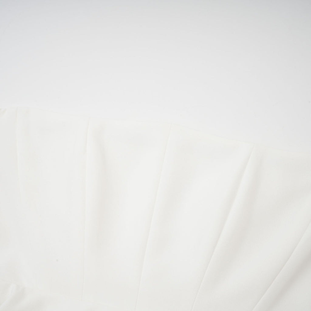 Enrica Maxi Dress - Off - Shoulder Style - Strapless Design - Pleated Feature - Ruffled Trim Detail