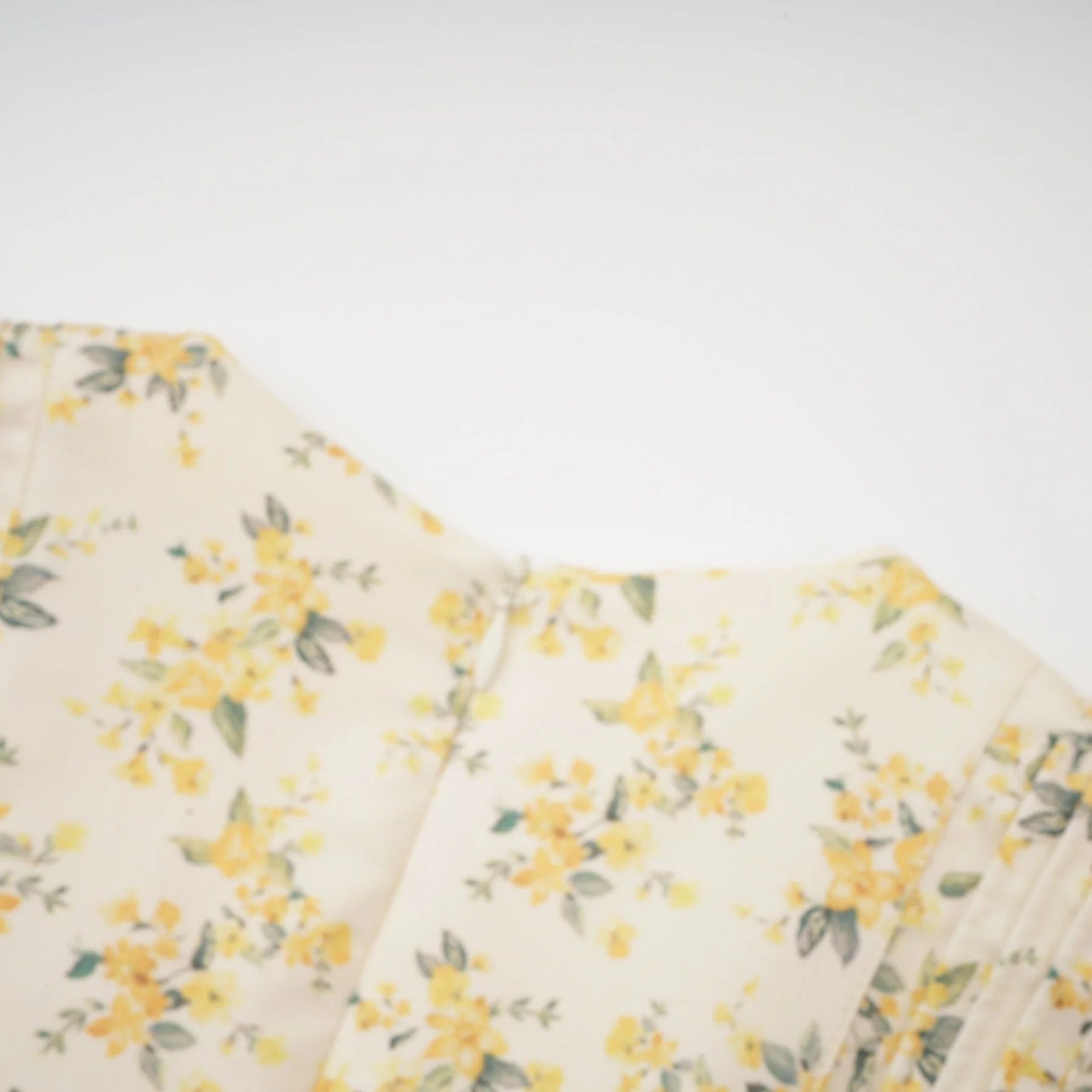 Ermione Mini Dress - V - neck Floral Cinched Waist Pleated Layers Zip Closure Chic Mini Length