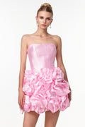 Ester Pink Floral Mini Dress
