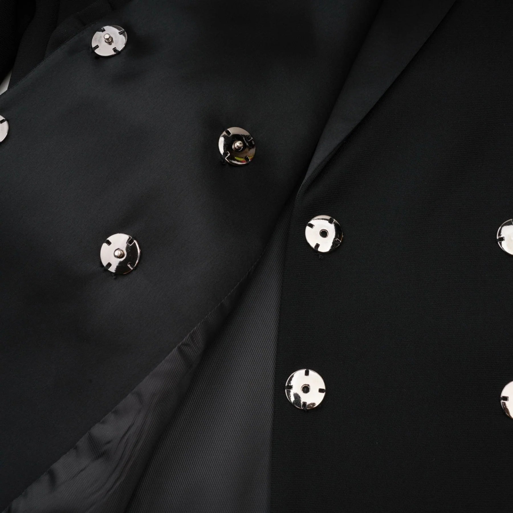 Faith Blazer - Long Sleeves - Peak Lapels - Shoulder Pads - Crystal - Embellished Bow Detail