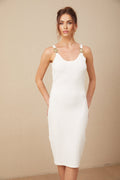 Faith Dress - Knit Monogram Buckle - Link Cinched Waist