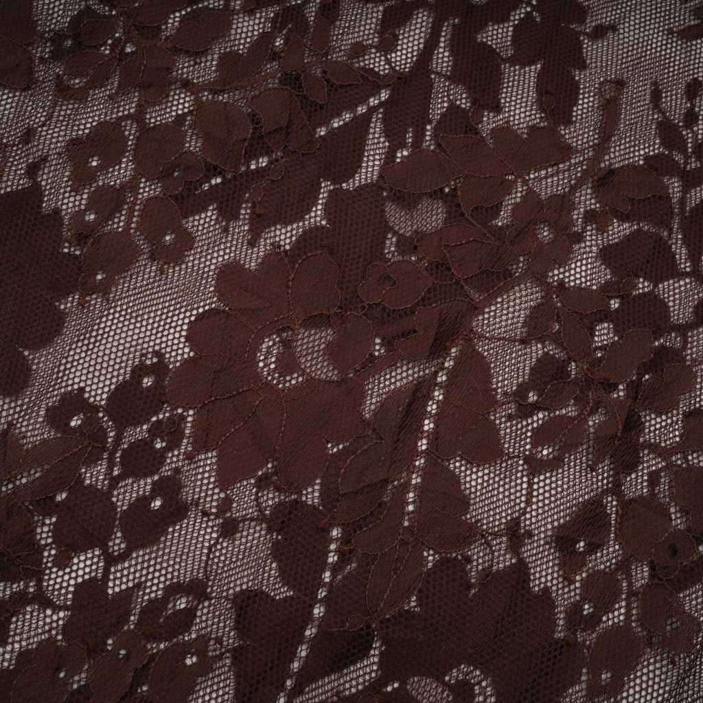 Faith Midi Dress - Long Sleeves - Chantilly Lace - Self - Tie Design - Asymmetric Hemline