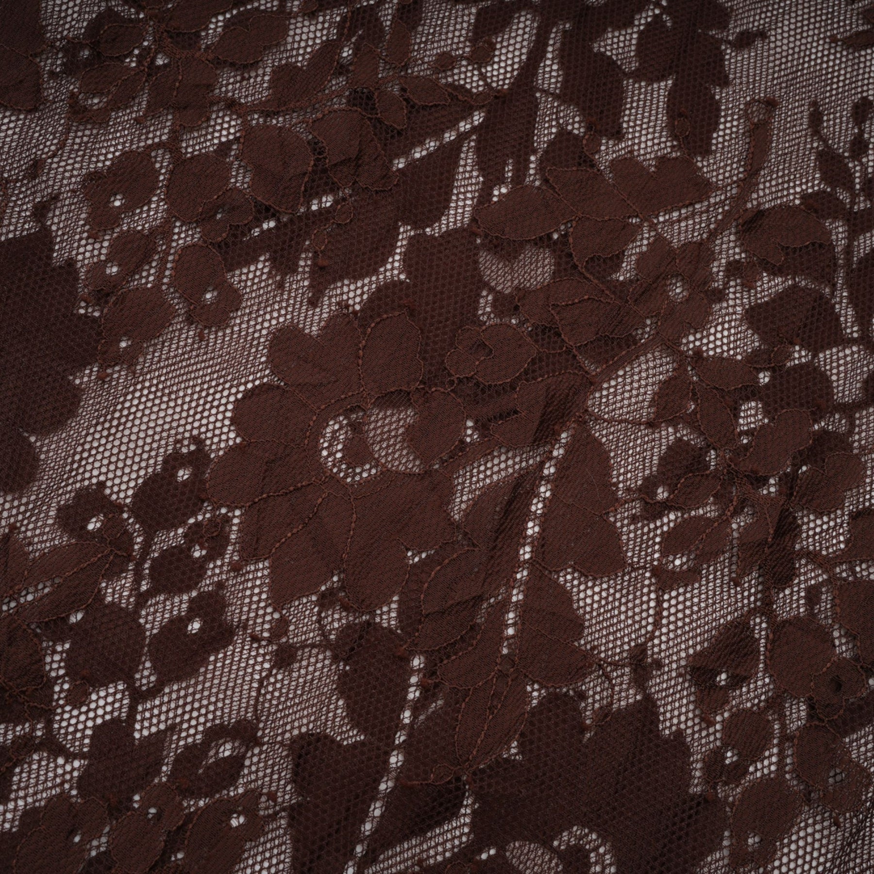 Faith Midi Dress - Long Sleeves - Chantilly Lace - Self - Tie Design - Asymmetric Hemline