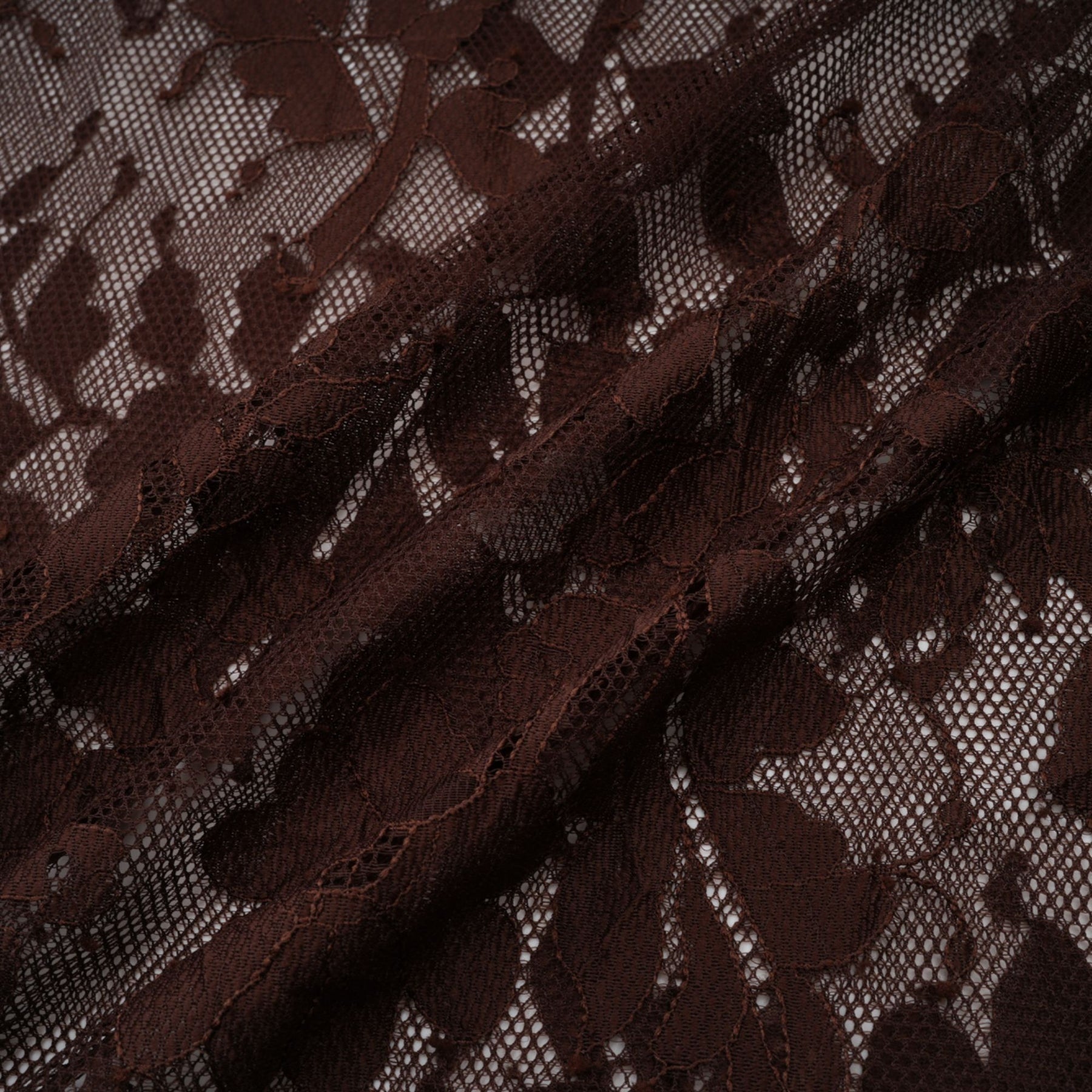 Faith Midi Dress - Long Sleeves - Chantilly Lace - Self - Tie Design - Asymmetric Hemline