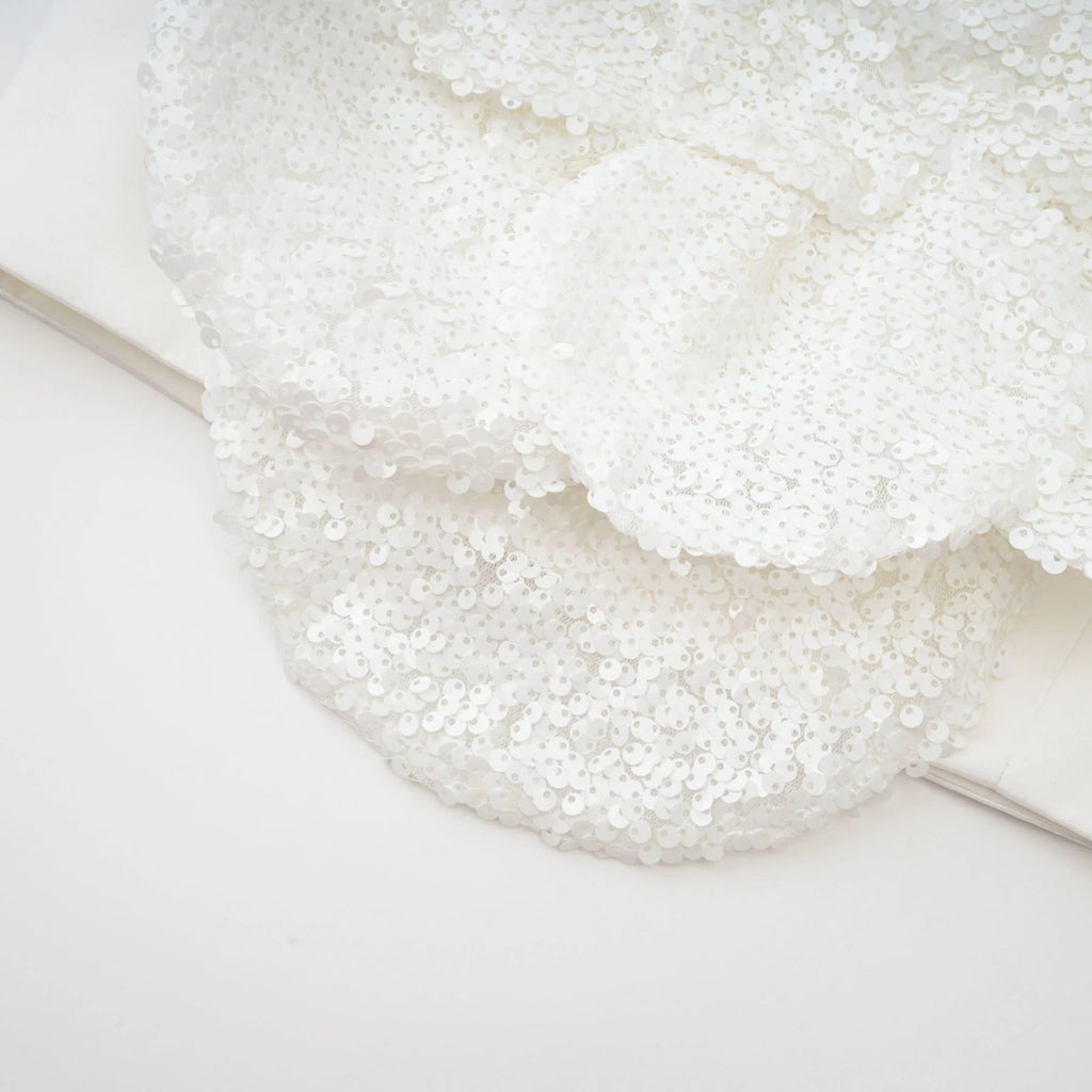 Fiona Floral Top - Off - the - Shoulder Design - Sequin Embellishments - Faux - Flower Detailing - Cropped Length