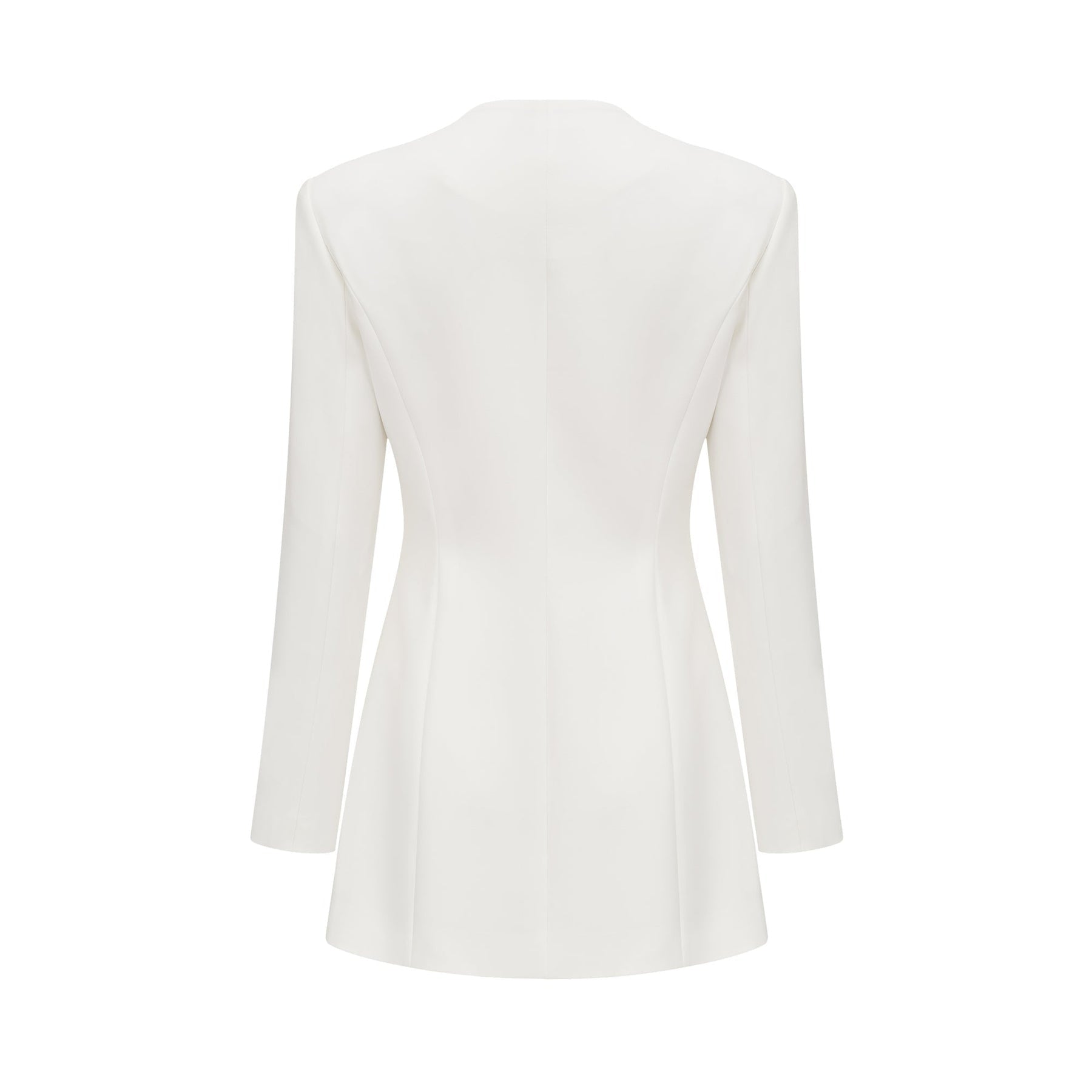 Fionnghuala Women's Blazer - Structured Silhouette - Square Neckline - Tailored Fit - Front Snap Button Closure - Versatile Style