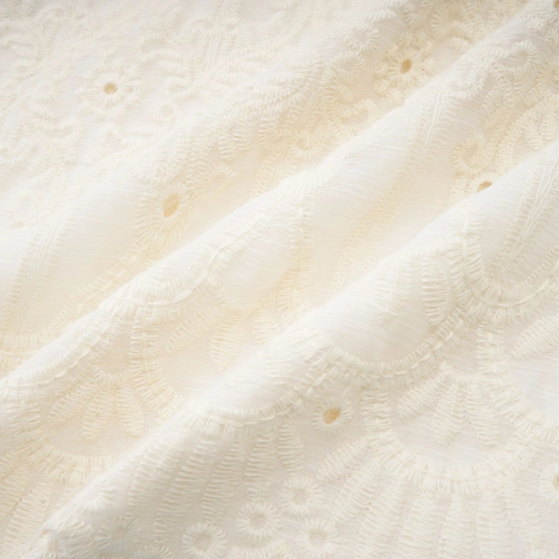Fiorina Midi Dress - Faux - Pearl Embellishment - Cut - Out Design - Lace Trim - Flounce Hem - A - Line Fit