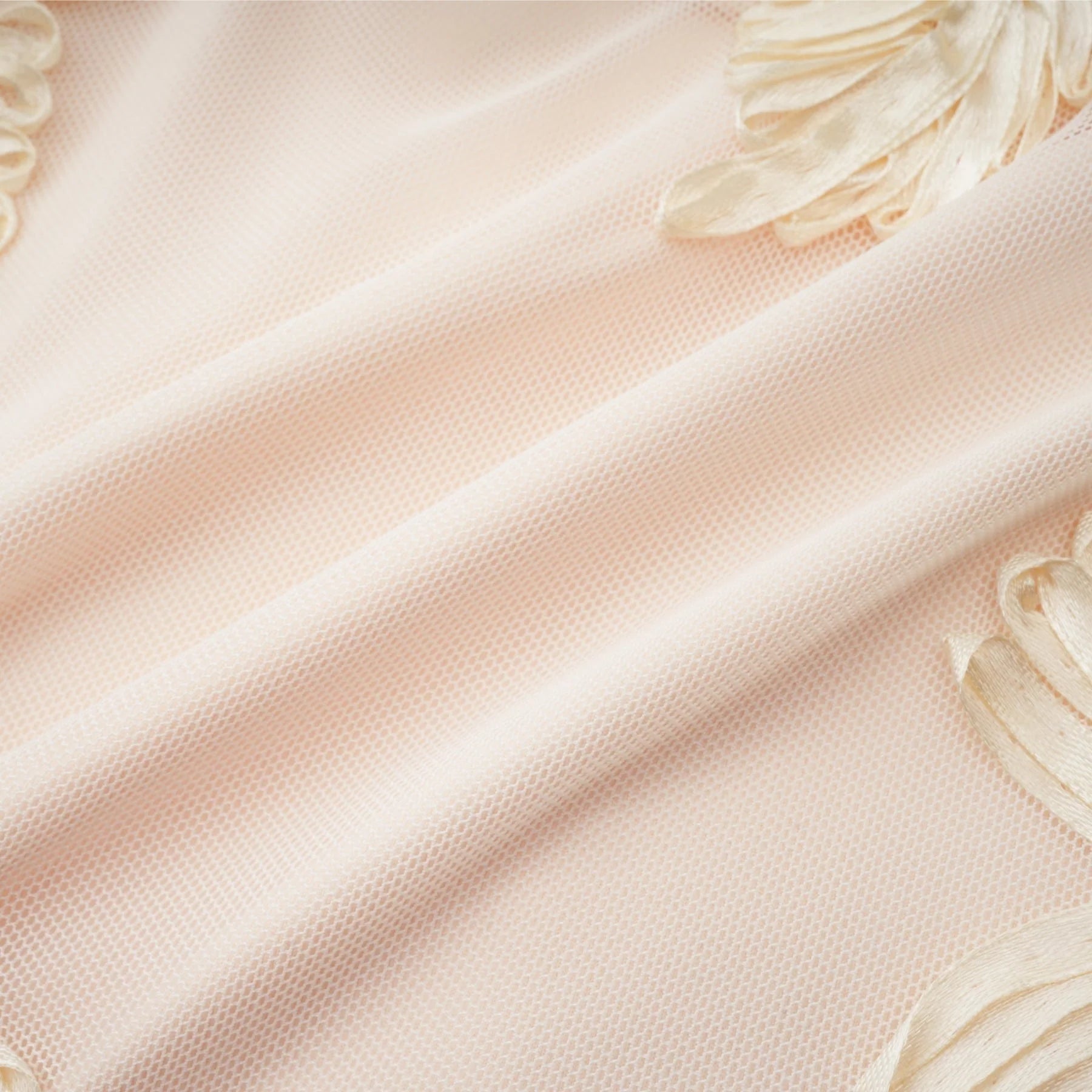 Franca Dress – Long Sleeves – Floral Embroidery – Mesh Detailing