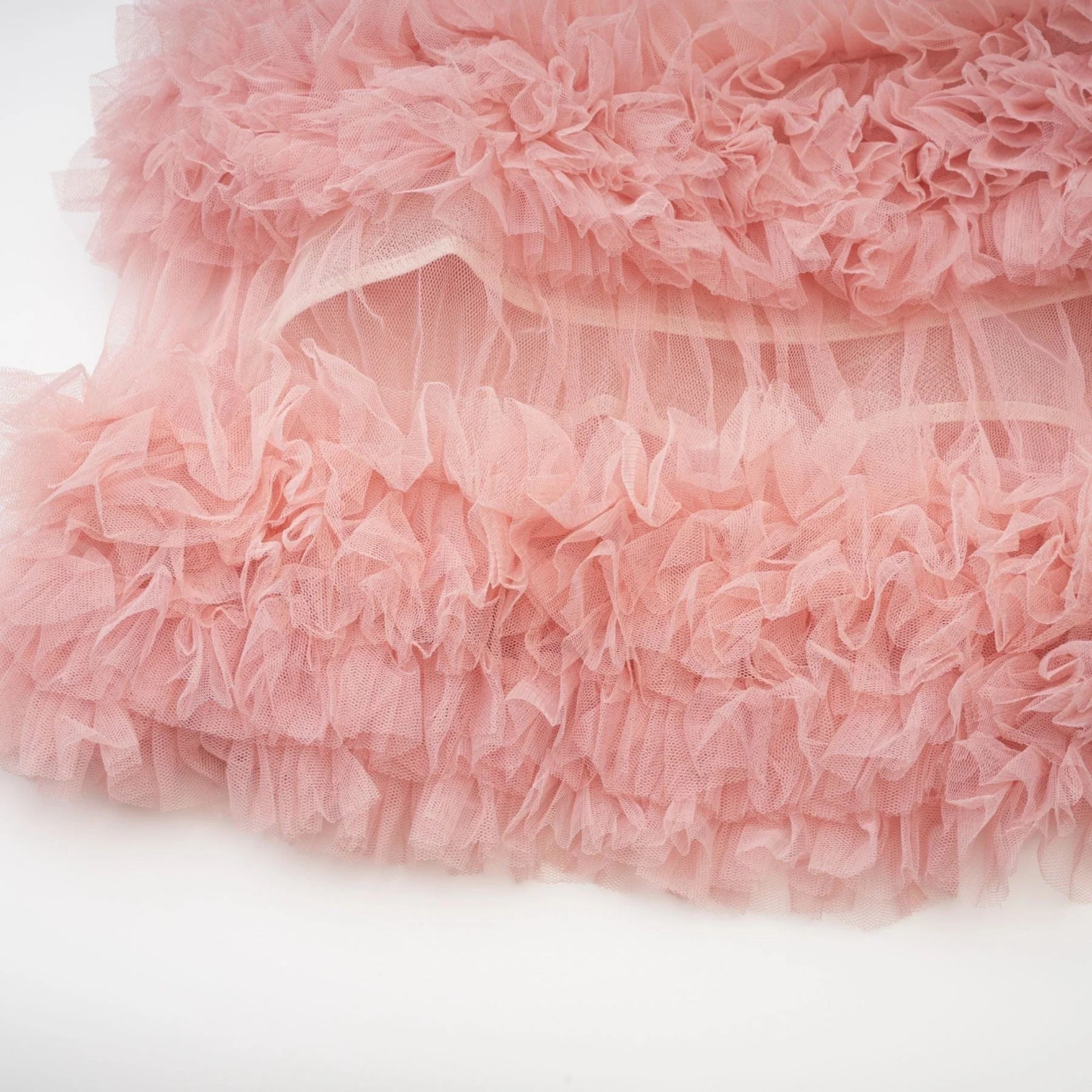 Frances Maxi Dress - Off - the - Shoulder Design - Multiple Tiers - Tulle Panels - Rear Zip Fastening