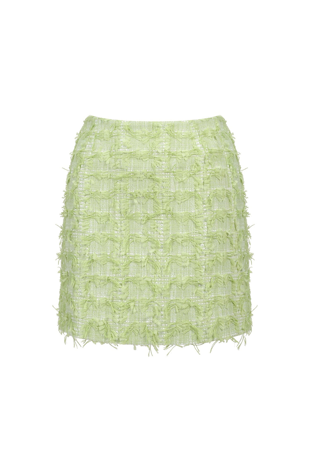 Gabrielle Green Two Piece Dress Set Cropped Top and Fitted Skirt