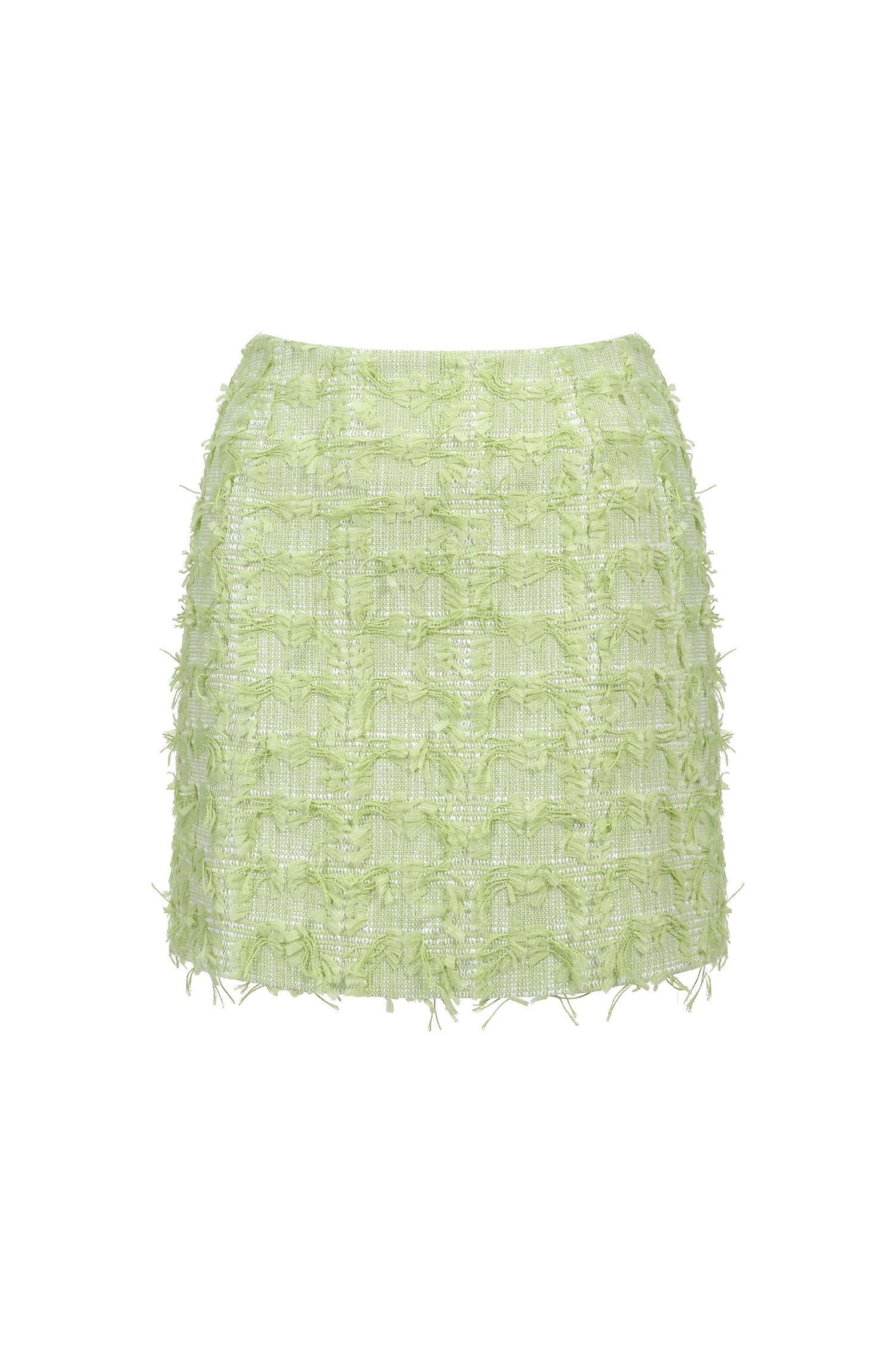 Gabrielle Green Two Piece Dress Set Cropped Top and Fitted Skirt