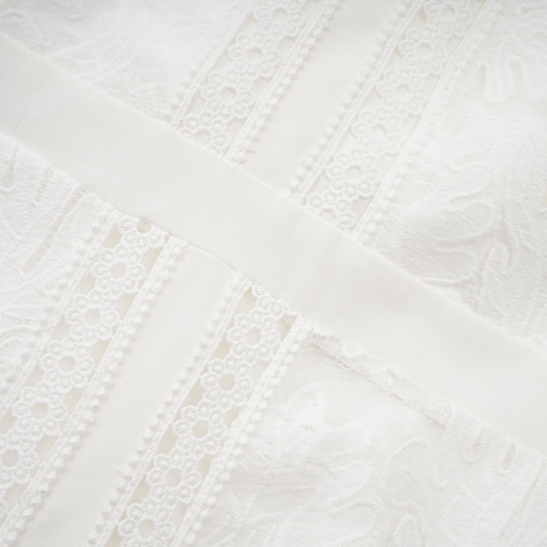 Ginetta Midi Dress - Mock Neck - Long Sleeves - Panelled Design - Cut - Out Detailing - Floral Embroidery