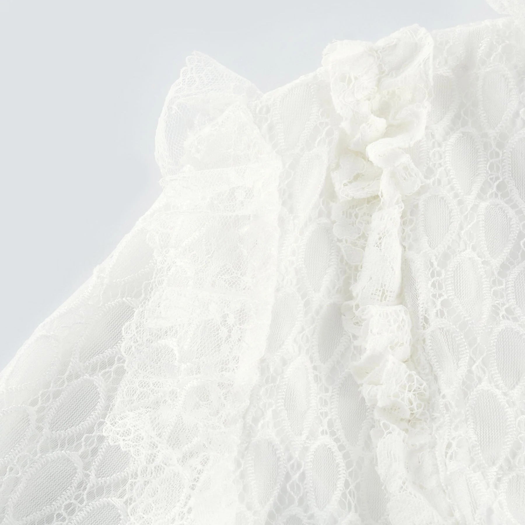 Ginetta Midi Dress - V - Neck Design - Floral Embroidery - Lace Trim - Cut - Out Details