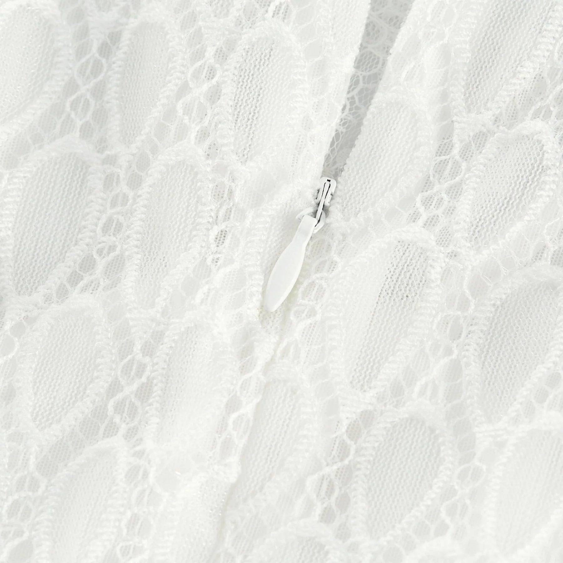 Ginetta Midi Dress - V - Neck Design - Floral Embroidery - Lace Trim - Cut - Out Details