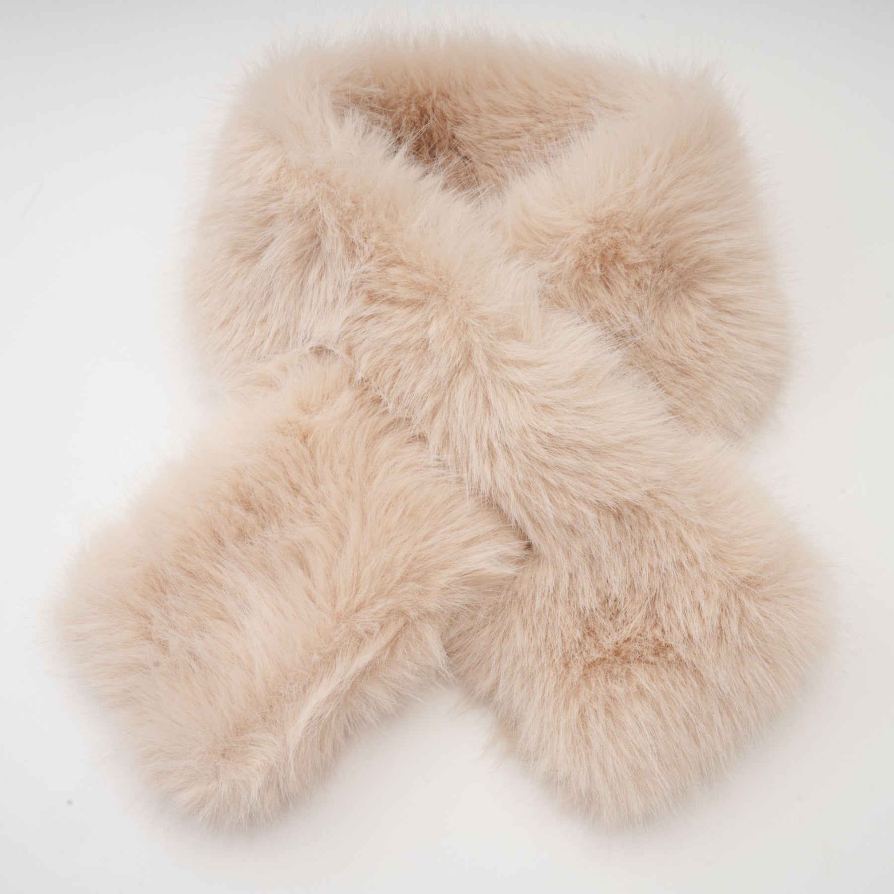 Ginevra Mock Neck Cape Coat – Detachable Scarf – Faux Fur Trim – Gold Buttons – Elegant Long Sleeve Design