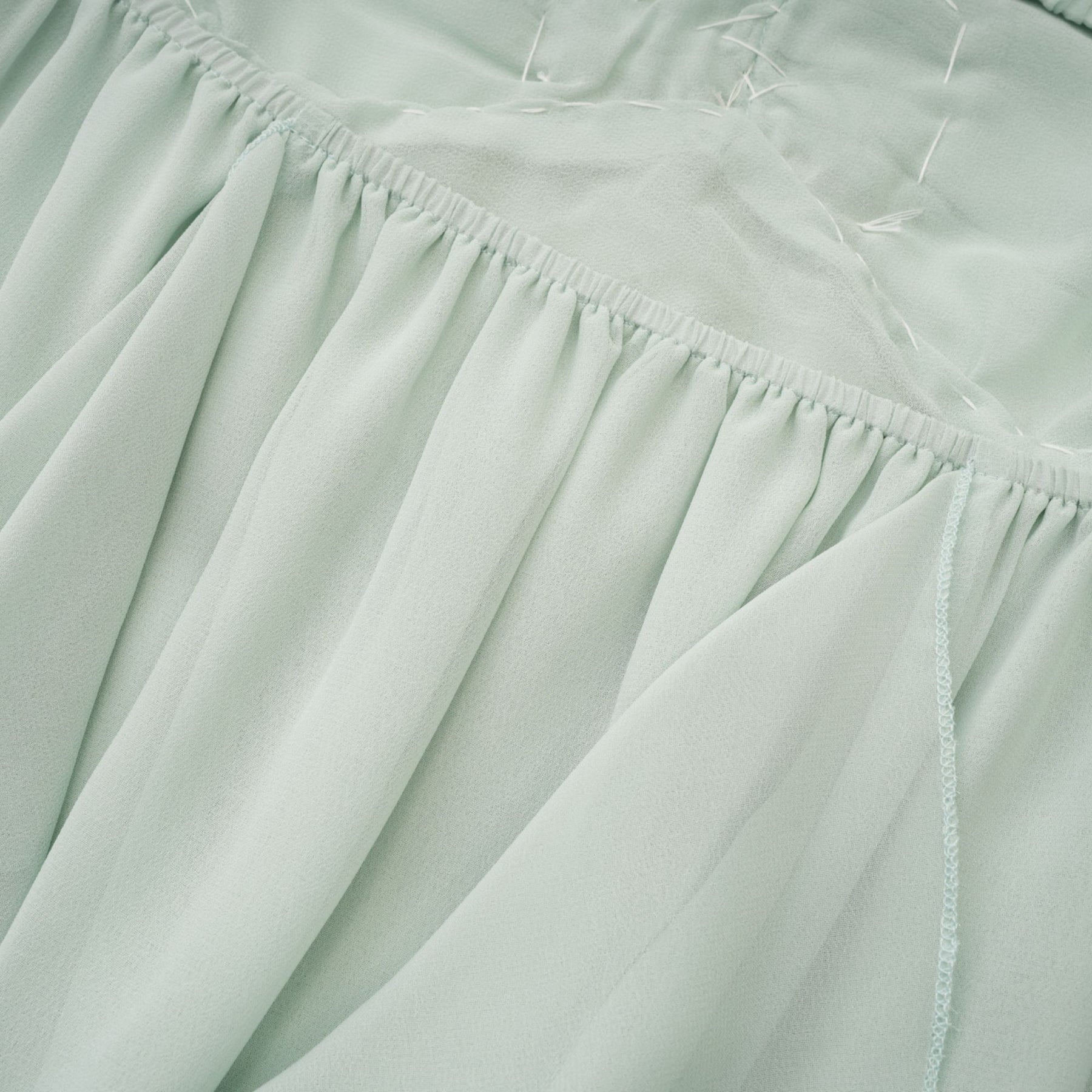 Giuditta Midi Dress - Sleeveless - Halterneck - Pleated - Ruffled Crystal Embellished