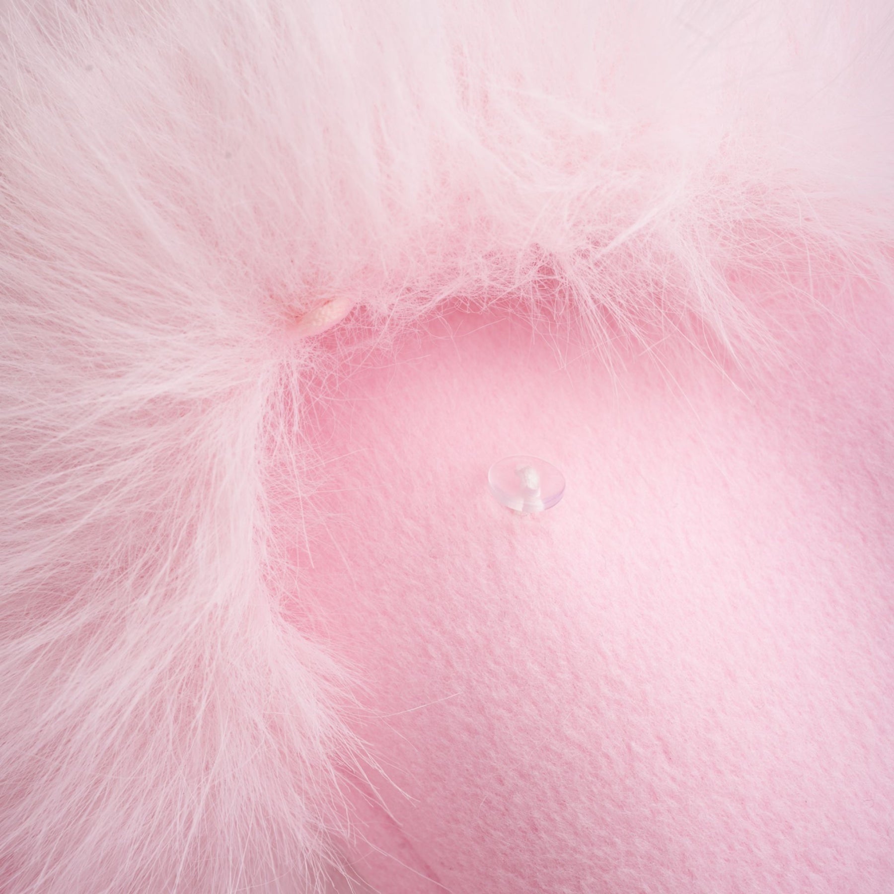 Grazia Overcoat - Pink Faux - Fur Crystal Embellishment Rear Slit