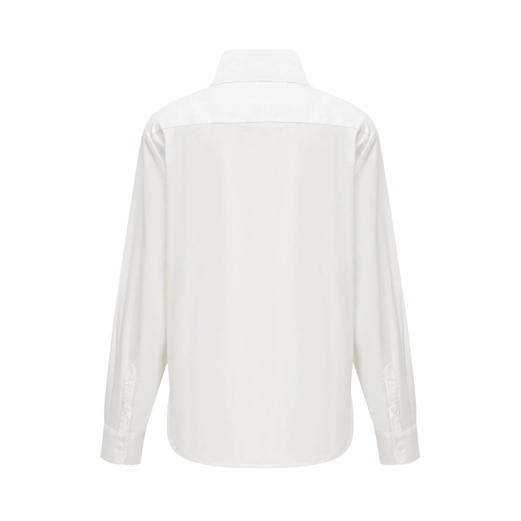 Guenda Shirt - Point Collar - Long Sleeves - Buttoned Cuffs - Front Button Fastening
