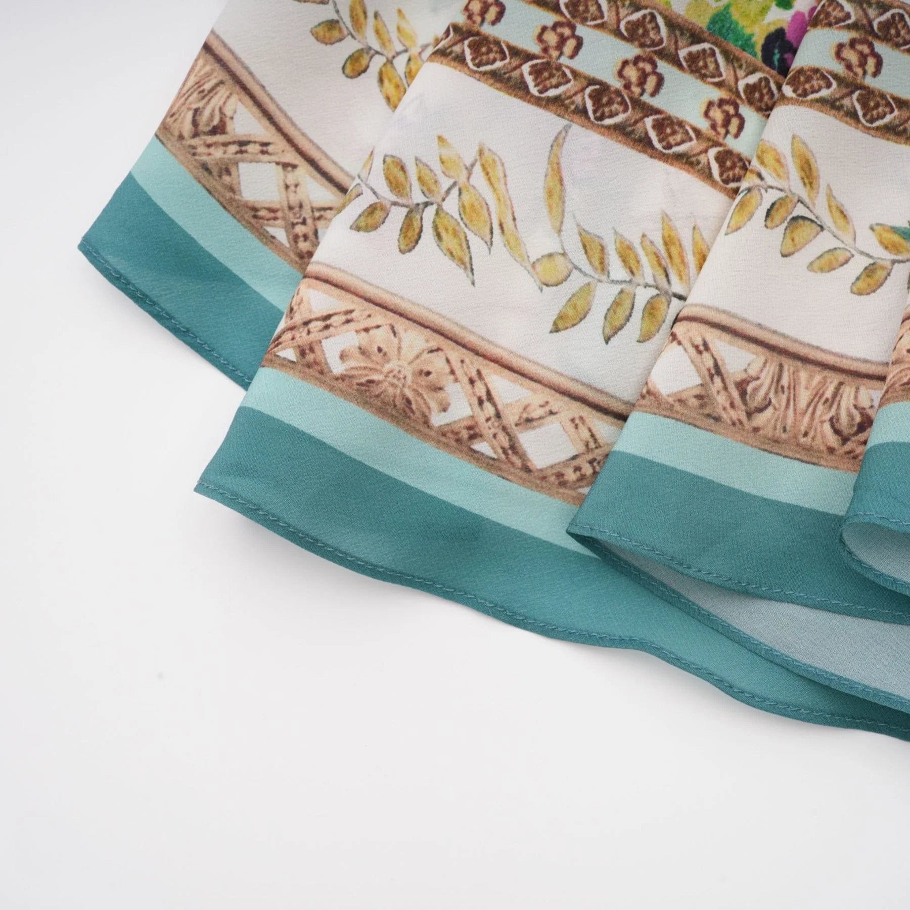 Guendalina Floral Midi Dress - Sleeveless with Spaghetti Straps - Twist Detailing - Crystal Embellished - Side Zip Fastening