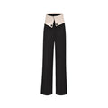 Haven Trousers - High - Rise Contrast Collar - Panelled Tailoring - Flared Legs - Structured fit - Versatile Style