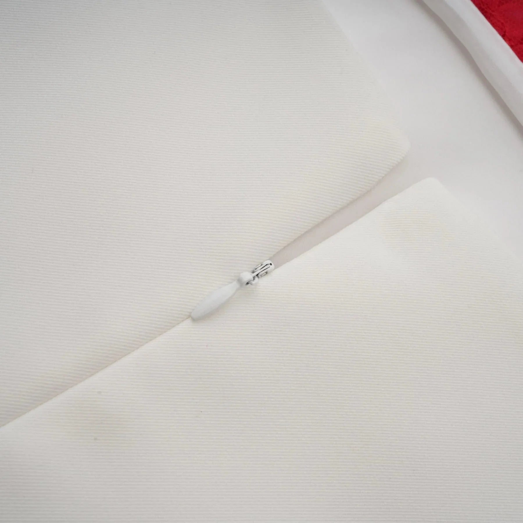 Hazel Mini Dress White 3D - Petal Sleeveless Thigh - Length