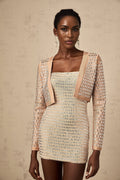 Helena Jacket – Neutrals – Long Sleeves – Collarless