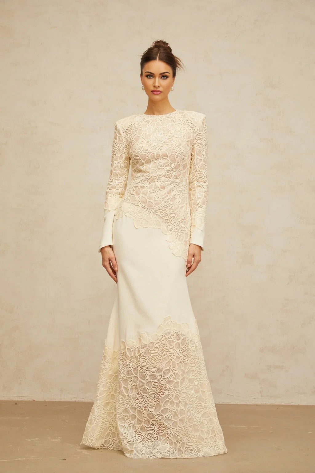 Holly Maxi Dress Sequined Floral Embroidery