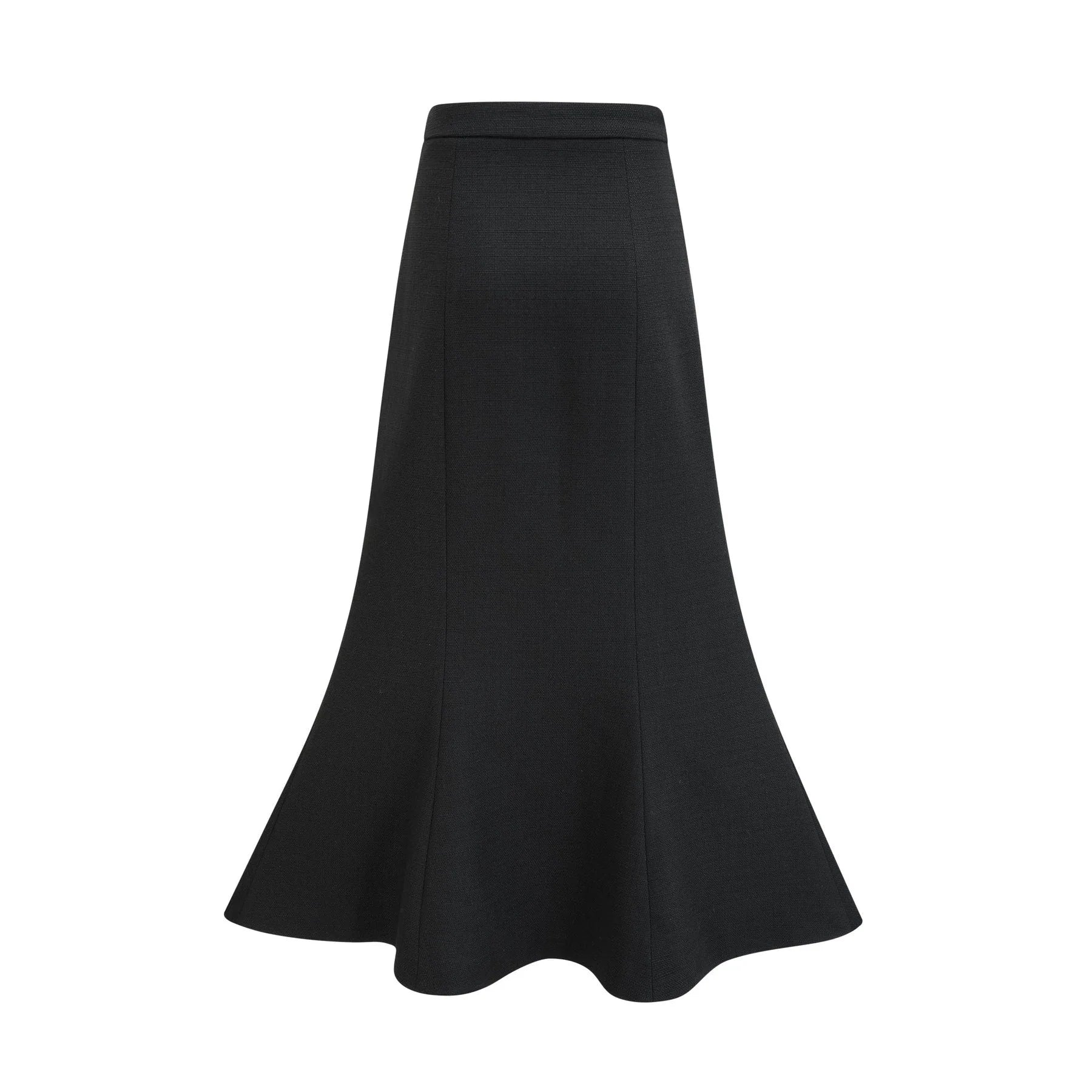 Ida Jacket & Skirt Set - Contrast Colors - Cropped Jacket - Flared Skirt - Front Button Fastening - Patch Pockets
