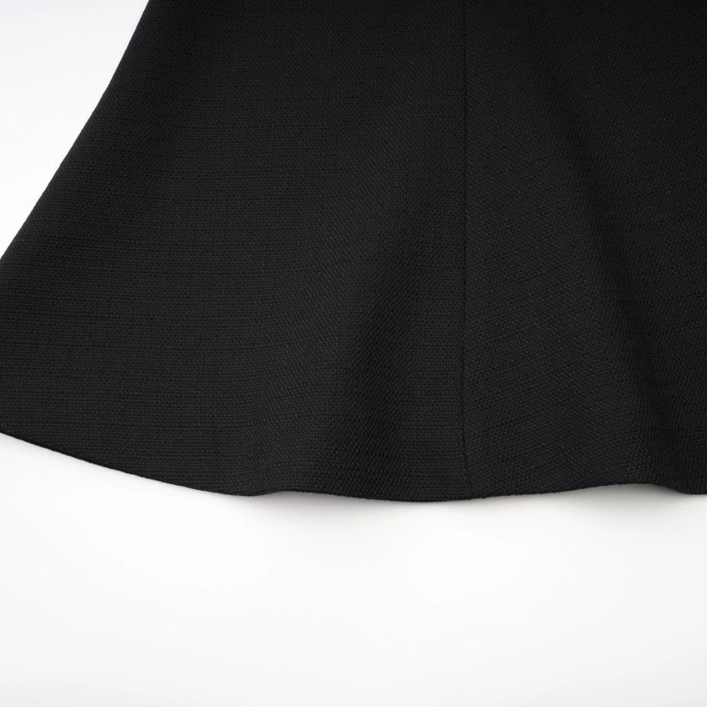 Ida Jacket & Skirt Set - Contrast Colors - Cropped Jacket - Flared Skirt - Front Button Fastening - Patch Pockets