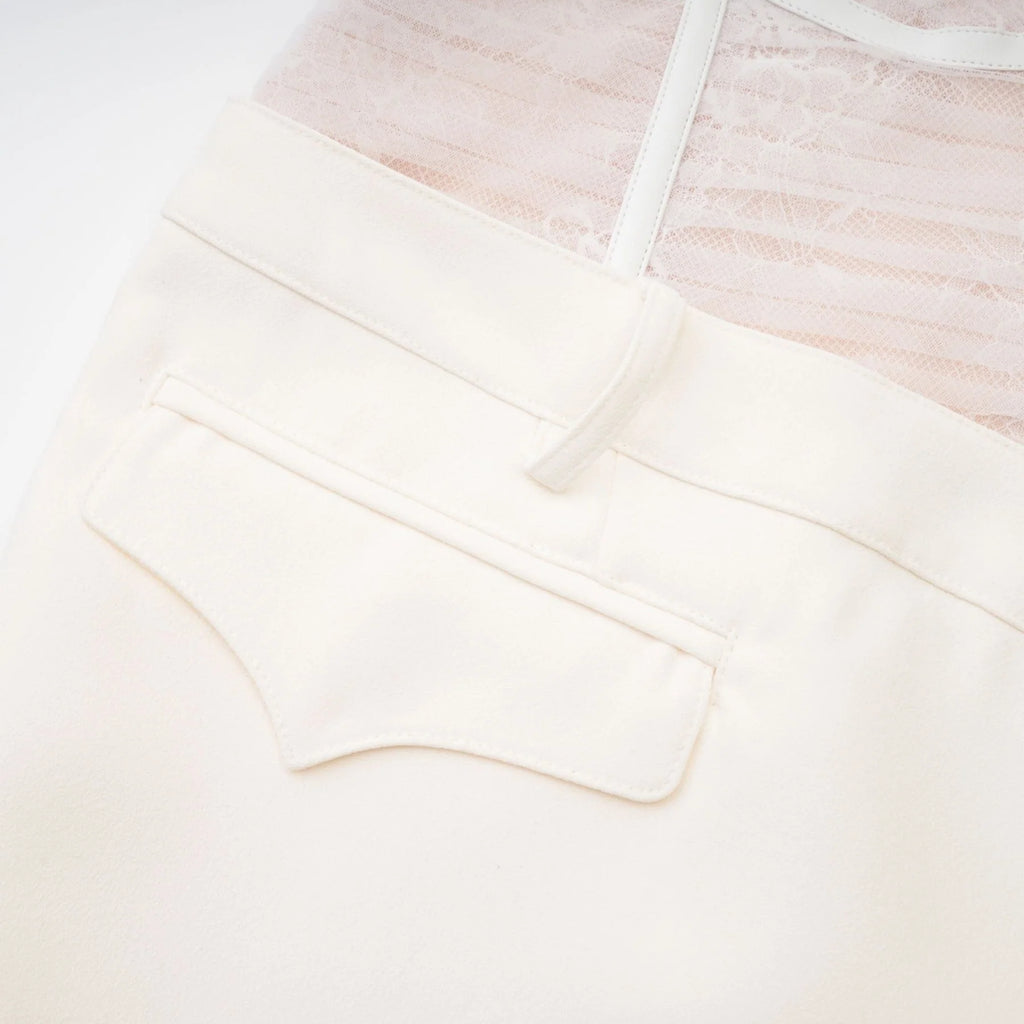 Isabella Mini Dress - Bustier Style - Mesh Detailing - Asymmetric Design - Rear Zip Fastening